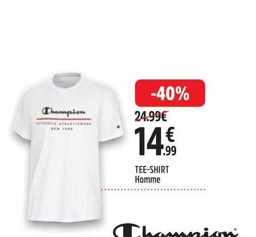 tee-shirt homme champion