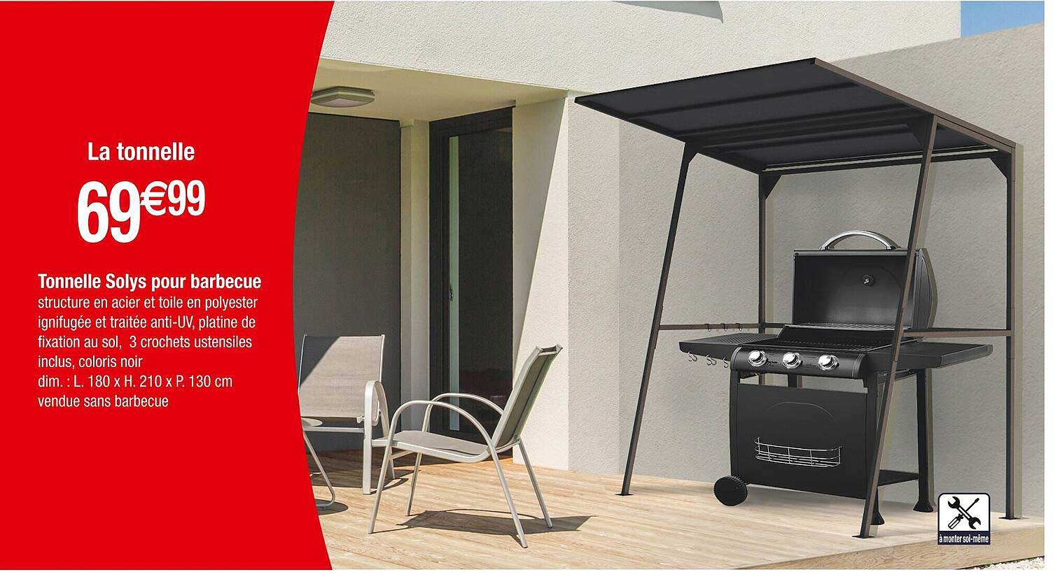 tonnelle solys pour barbecue