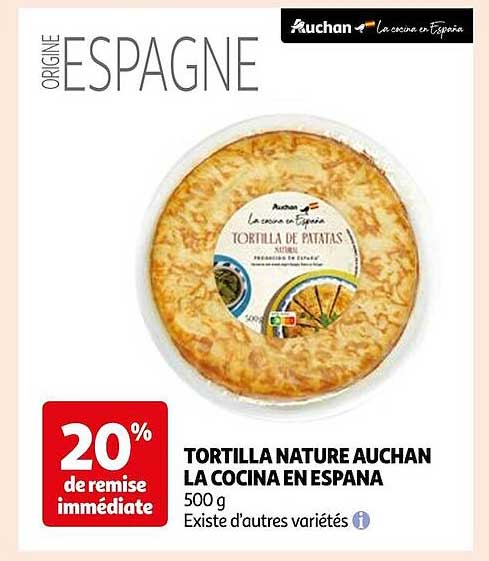 tortilla nature auchan la cocina en espana