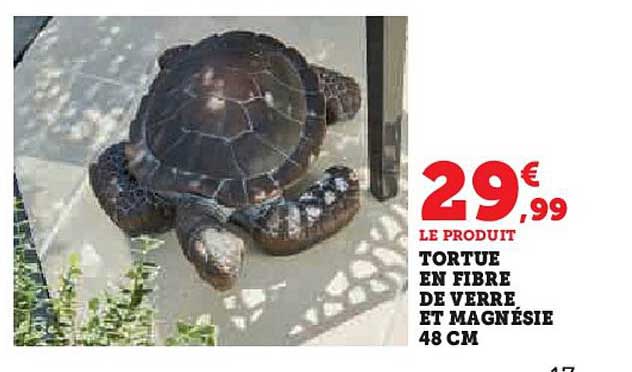 tortue en fibre de verre et magnésie 48 cm