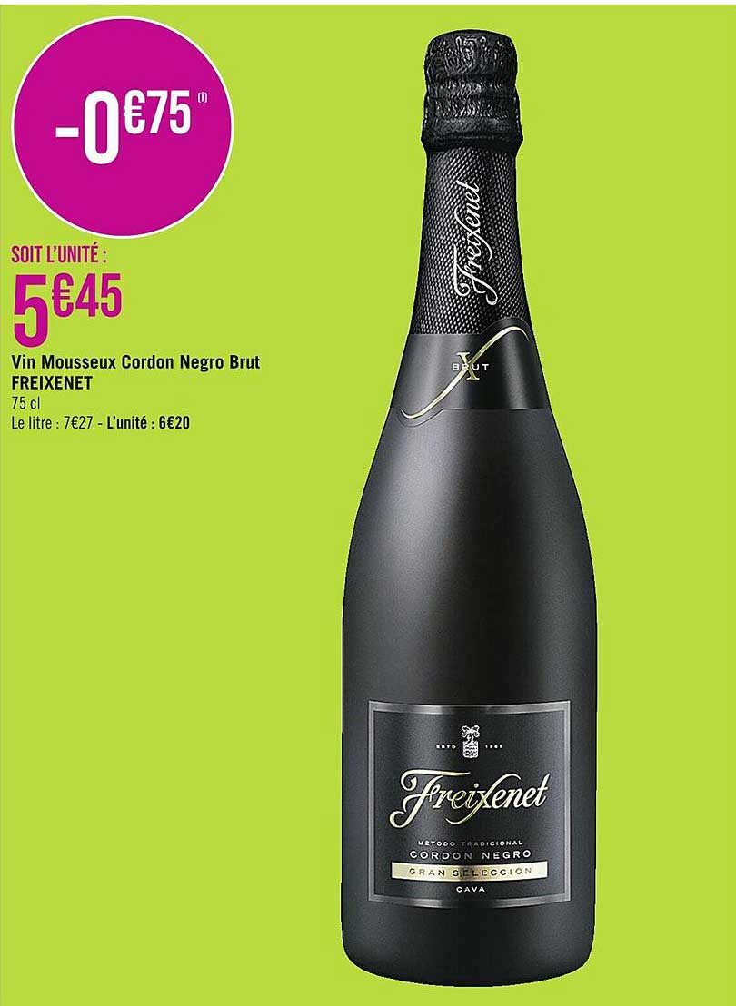 vin mousseux cordon negro brut freixenet