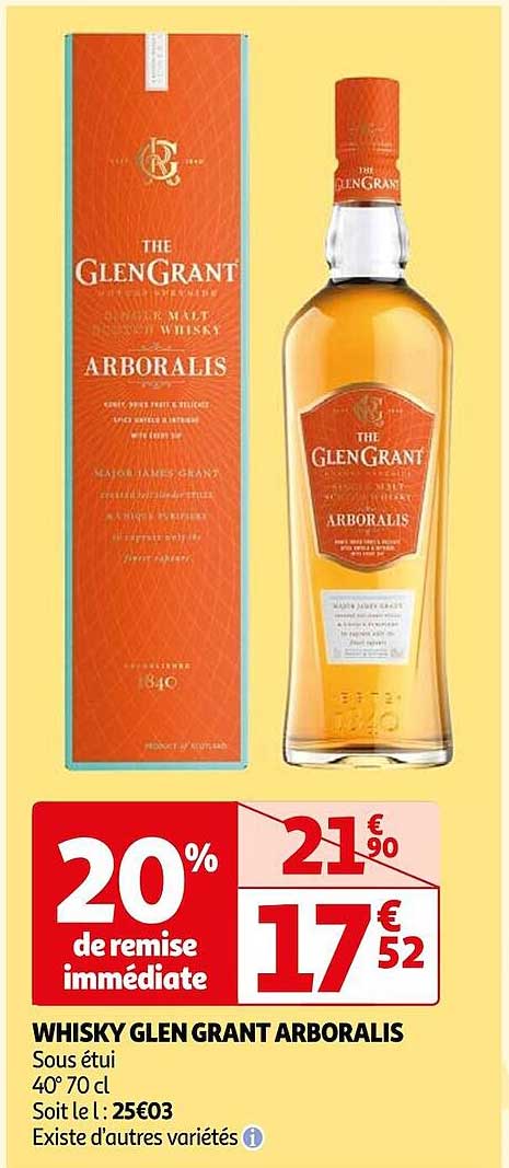 whisky glen grant arboralis