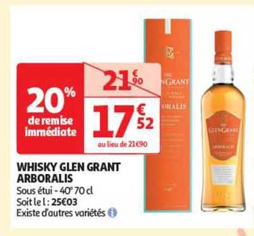 whisky glen grant arboralis