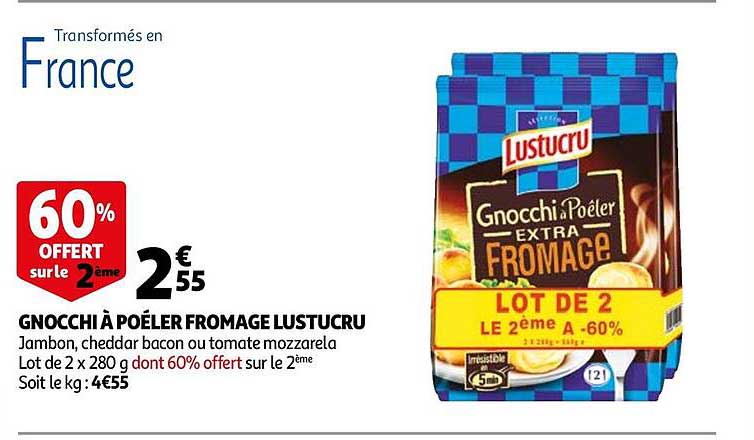 Gnocci à Poéler Fromage Lustucru