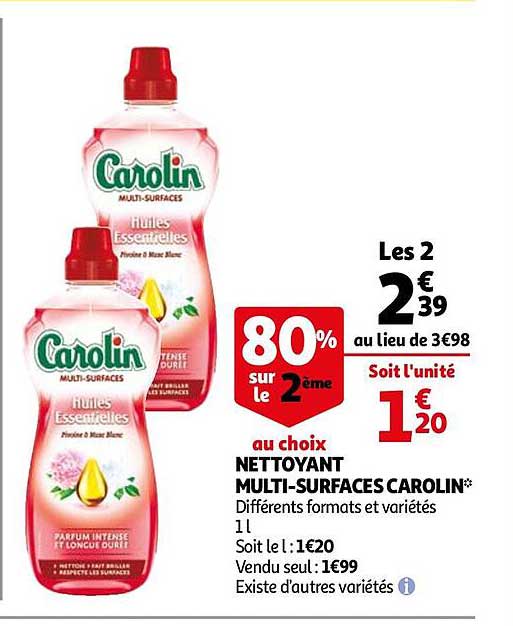 nettoyant multi-surfaces carolin