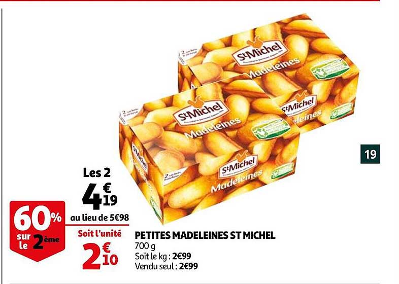 petites madeleines st michel