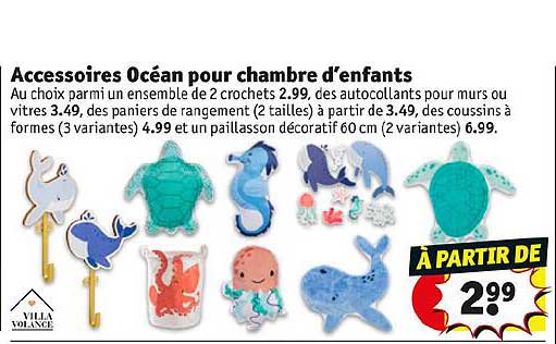 accessoires océan pour chambre d'enfants