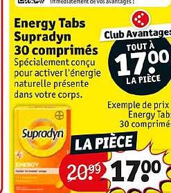 Energy Tabs Supradyn 30 Comprimés