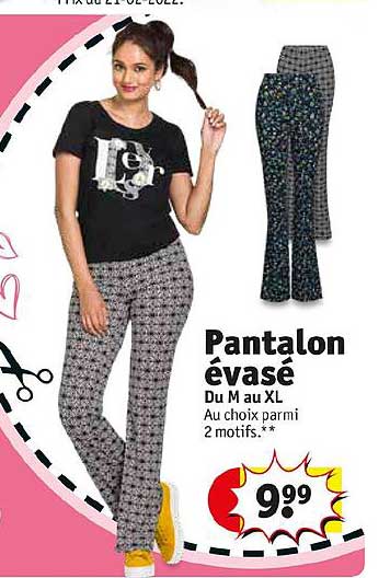 pantalon évasé