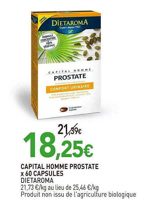 Capital Homme Prostate X 60 Capsules Dietaroma