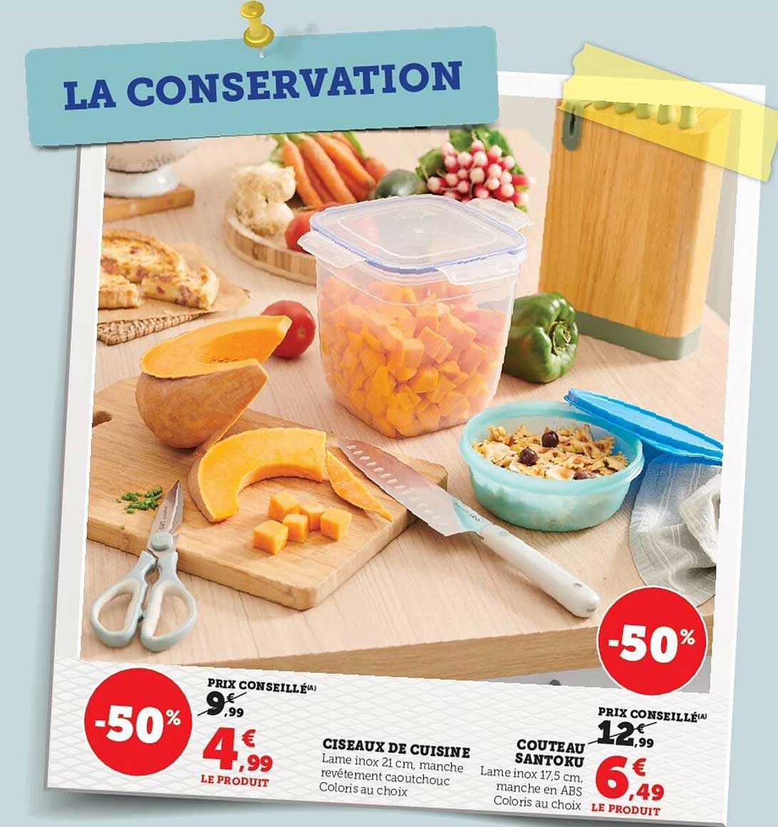 ciseaux de cuisine, couteau santoku