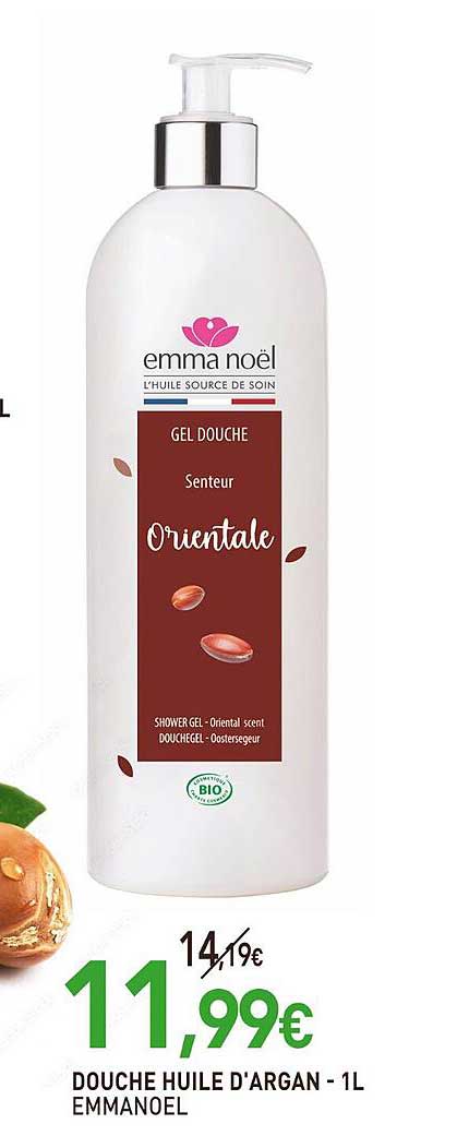 douche huile d'argan emmanoel - 1l
