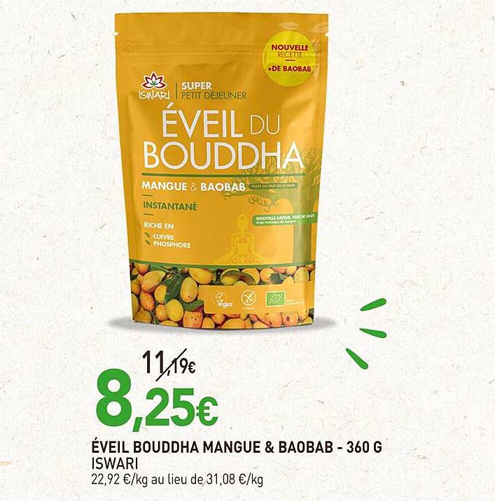 éveil bouddha mangue & baobab iswari - 360 g
