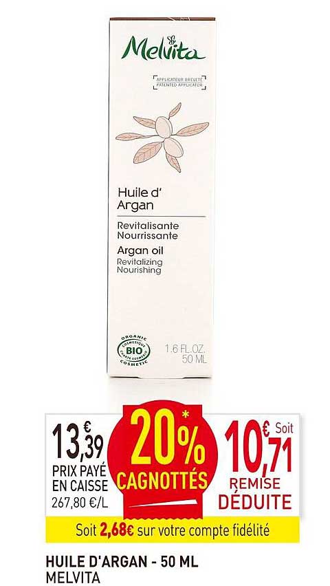huile d'argant melvita - 50ml