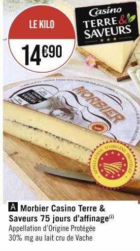 morbier casino terre & saveurs 75 jours d'affinage