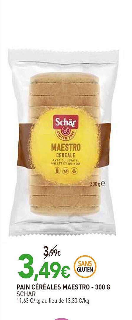 pain céréales maestro schar - 300 g