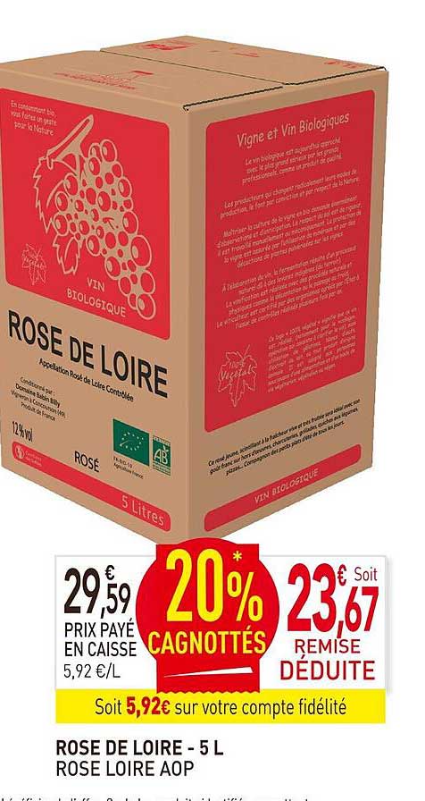 Rose De Loire Aop - 5l