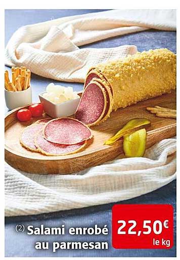 salami enrobé au parmesan