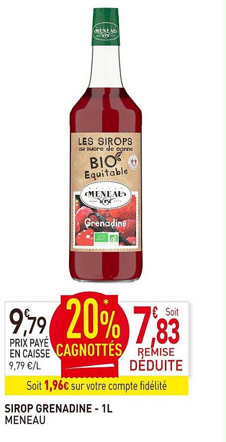 Sirop Grenadine Meneau - 1l