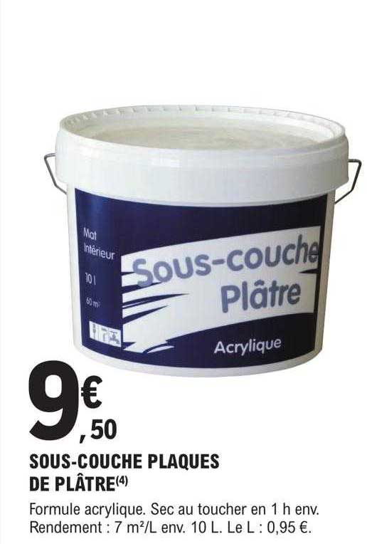 Sous-couche Plaques De Plâtre