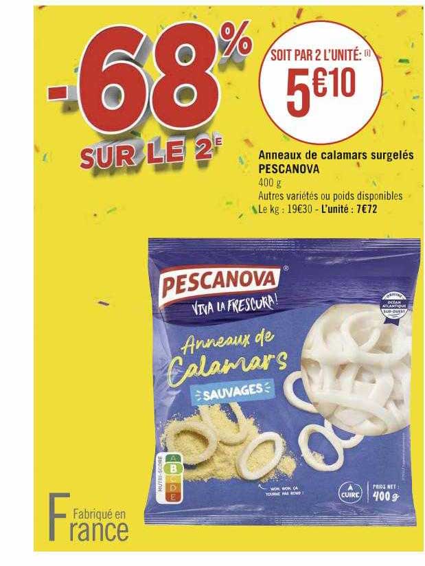 Anneaux De Calamars Surgelés Pescanova