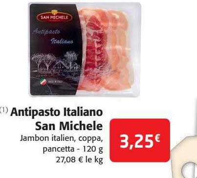 antipasto italiano san michele