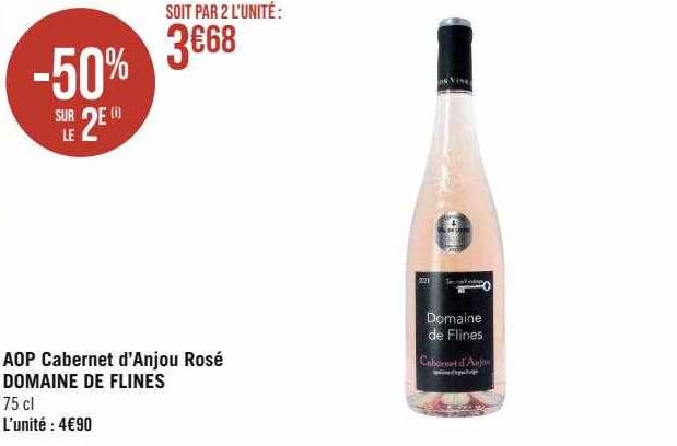 aop cabernet d'anjou rosé domaine de flines