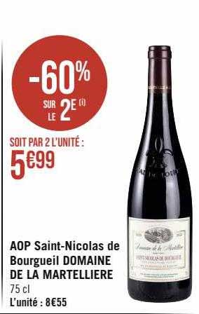aop saint-nicolas de bourgueil domaine de la martellière