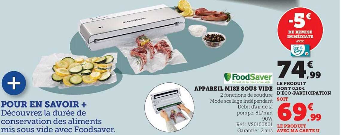 appareil mise sous vide foodSaver
