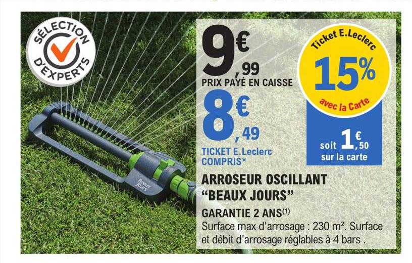 arroseur oscillant "beaux jours"