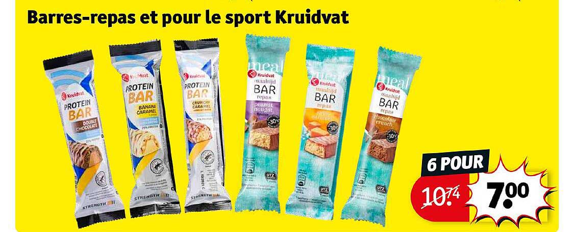 barres-repas et pour le sport kruidvat