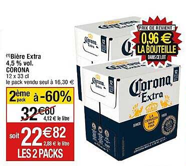 Bière Extra 4,5% Vol Corona