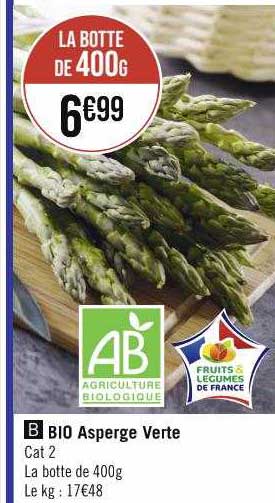 bio asperge verte