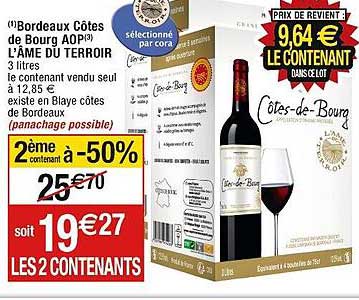 bordeaux côtes de bourg aop l'âme du terroir