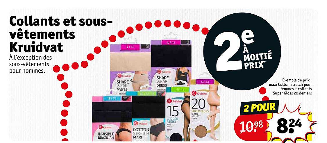 collants et sous-vêtements kruidvat