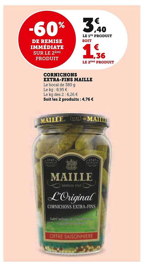 cornichons extra-fins maille