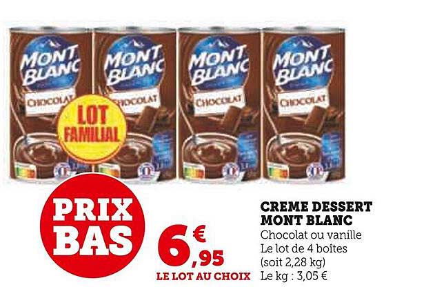 Crème Dessert Mont Blanc
