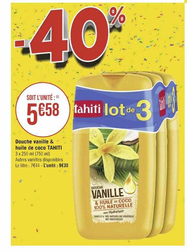 Douche Vanille & Huile De Coco Tahiti