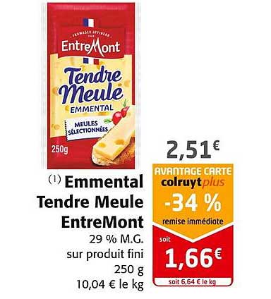 Emmental Tendre Meule Entremont
