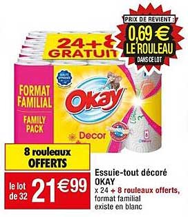 essuie-tout décoré okay