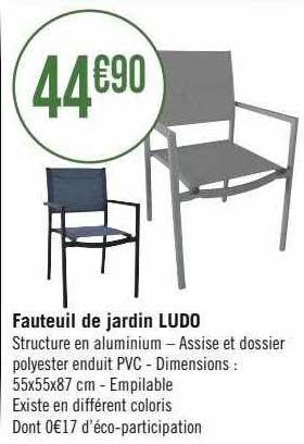 fauteuil de jardin ludo