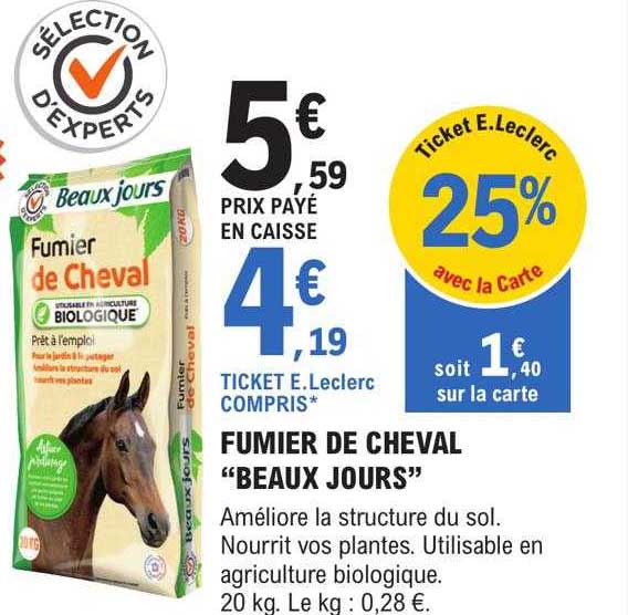 fumier de cheval "beaux jours"