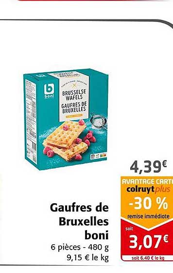 gaufres de bruxelles boni