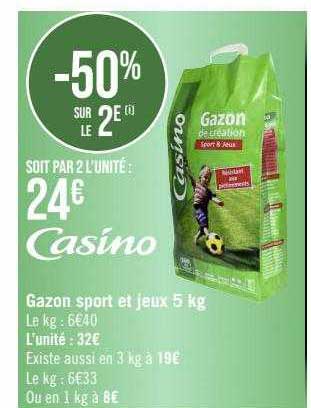 Gazon Sport Et Jeux 5 Kg Casino