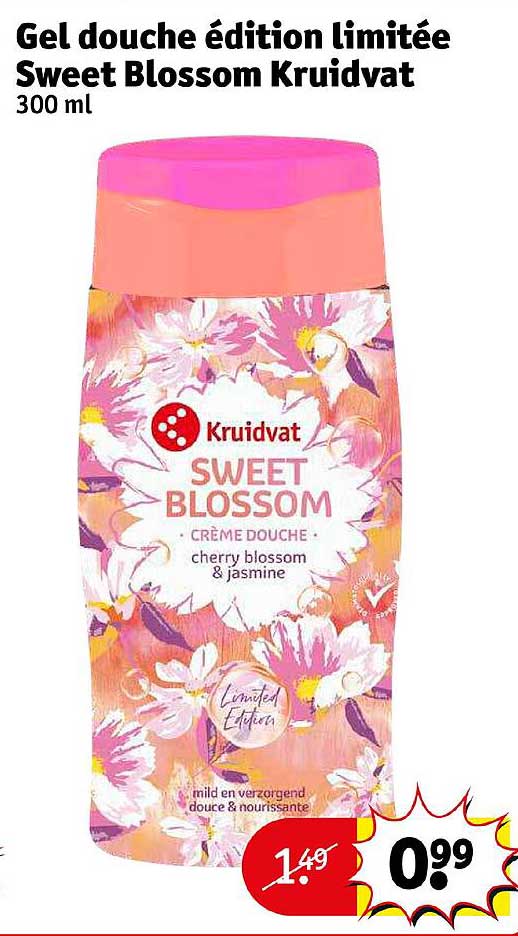 gel douche édition limitée sweet blossom kruidvat