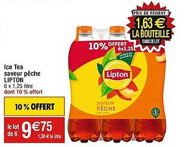 Ice Tea Saveur Pêche Lipton