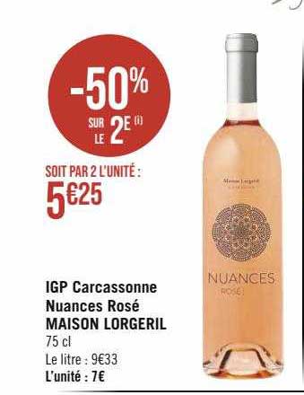 igp carcassonne nuances rosé maison lorgeril