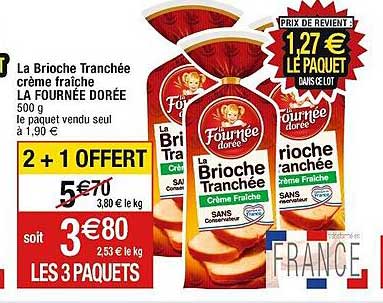 la brioche tranchée crème fraîche la fournée dorée