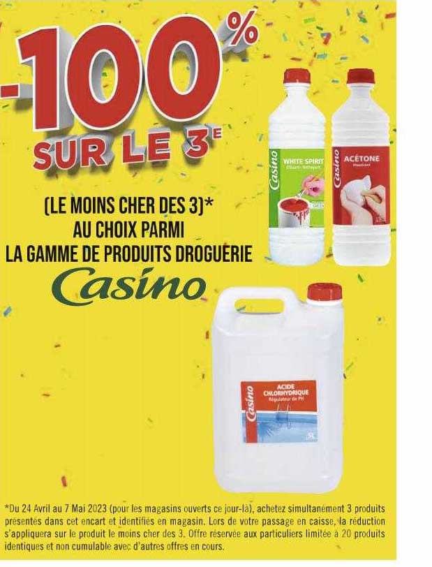 la gamme de produits droguerie casino