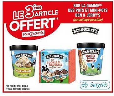 La Gamme Des Pots Et Mini-pots Ben & Jerry's